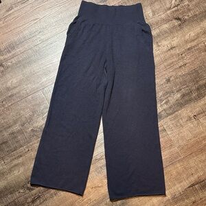 NakedCashmere Anastasia Navy Wide Leg Pants